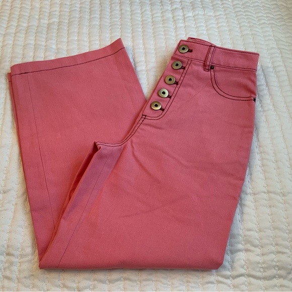 Kate Spade Heather Basket Weave Wide Leg Pant Size 00 - Picture 4 of 11